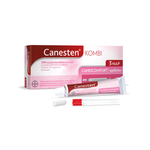 Canesten  Kombi 200mg Hüvelytabletta 3 db + Krém