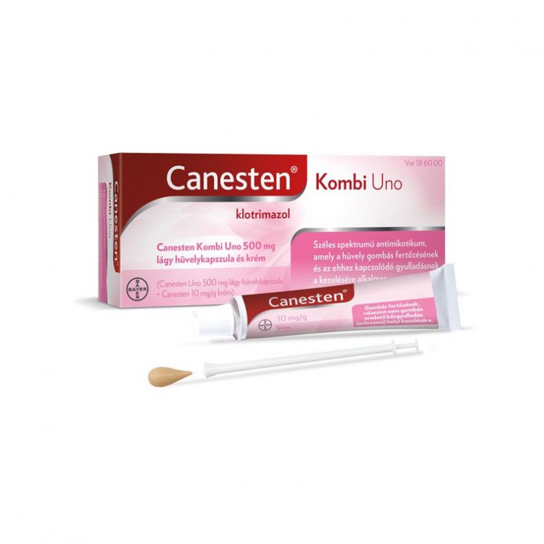 Canesten Kombi Uno 500mg Hüvelytabletta+Krém 1x20 g