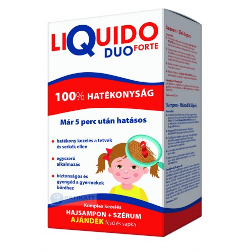 LiQuido DUO Forte tetűírtó sampon + szérum 200 ml+125 ml