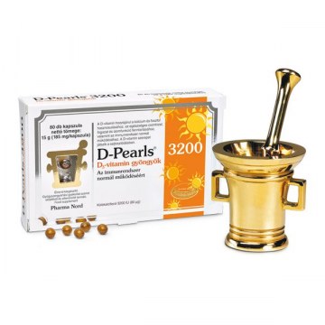 Pharma Nord D-Pearls D3-Vitamin 3200 Gyöngykapszula 80db