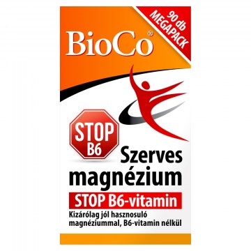 BioCo Szerves Magnézium STOP B6- Vitamin Tabletta 90 db