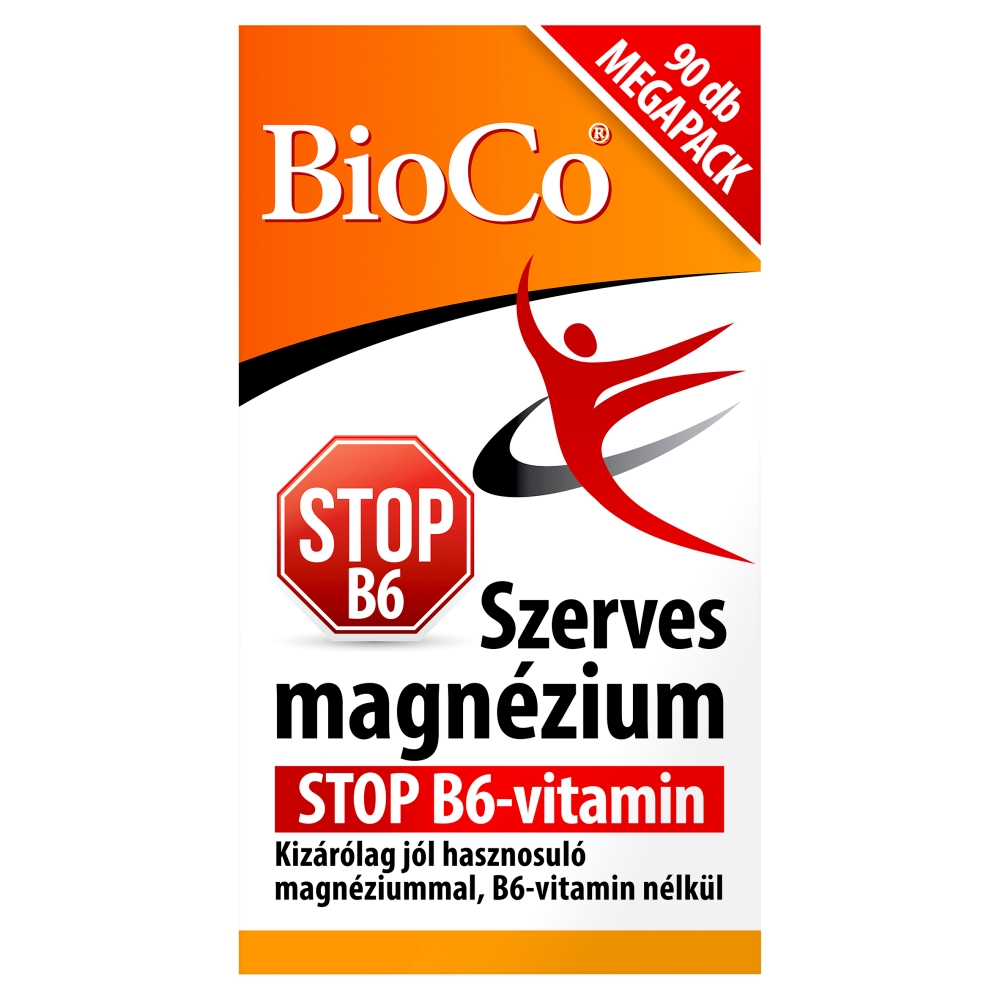 BioCo Szerves Magnézium STOP B6- Vitamin Tabletta 90 db