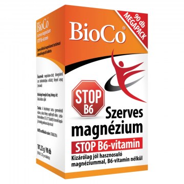 Alternative view of BioCo Szerves Magnézium STOP B6- Vitamin Tabletta 90 db