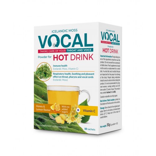 Vocal Hot Drink Italpor Méz-Citrom 10x5 g