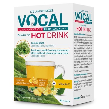 Vocal Hot Drink Italpor Méz-Citrom 10x5 g