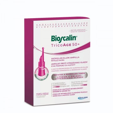 Bioscalin TricoAGE 50+ Hajhullás elleni ampulla ritkuló hajra 8X3,5 ml