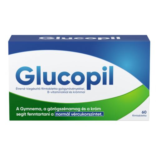 Glucopil Étrend-kiegészítő filmtabletta gyógynövényekkel 60x