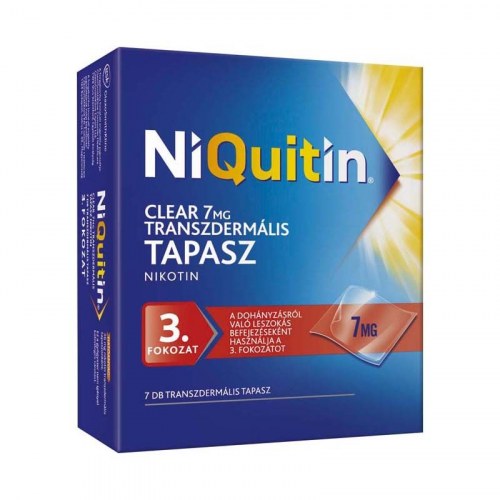 NiQuitin Clear 7 mg Transzdermális Tapasz 7 db