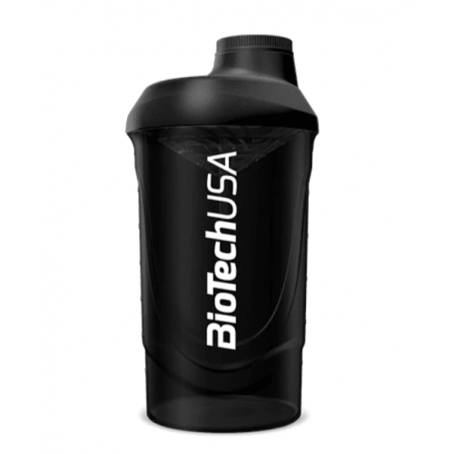 Biotech Wave keverőpalack 600 ml - fekete-füst