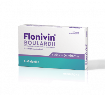 Flonivin Boulardii élőflórát tartalmazó étrend-kiegészítő kapszula 20X