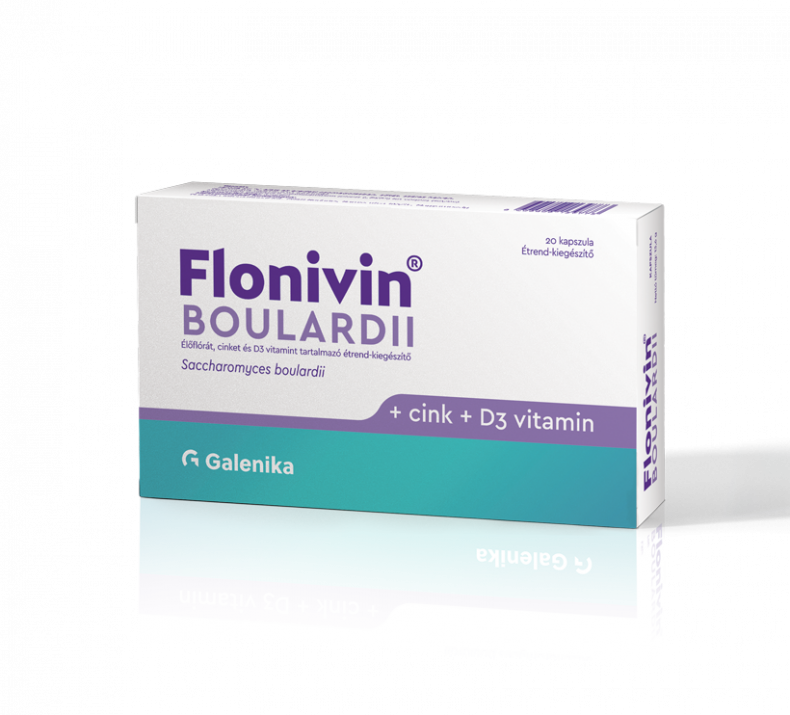 Flonivin Boulardii élőflórát tartalmazó étrend-kiegészítő kapszula 20X