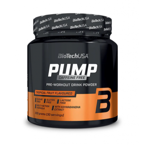 Biotech Pump Coffeine Free 330 g - Citromos ice tea