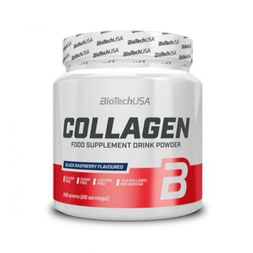 Biotech Collagen italpor - fekete málna 300g