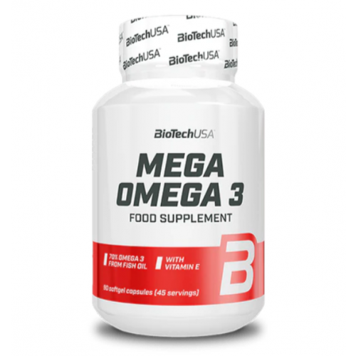 BioTech USA Mega Omega 3 - 90 lágykapszula