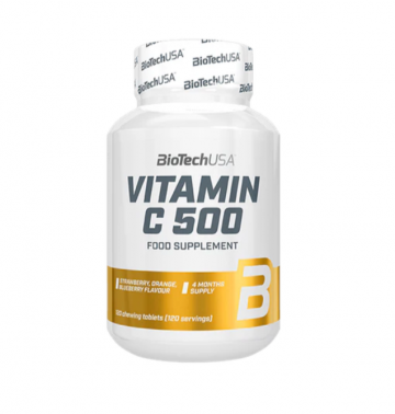 BioTech USA Vitamin C 500 - 120 rágótabletta