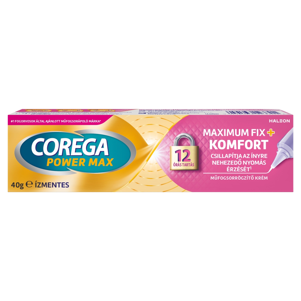 Corega Maximum Fix + Kontroll ízmentes műfogsorrögzítő 40g