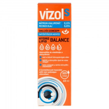 Vizol S Hydro Lipid Balance szemcsepp 10 ml