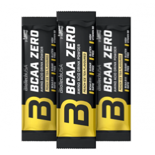 BioTechUSA BCAA ZERO aminosav 9 g - Barackos Ice Tea