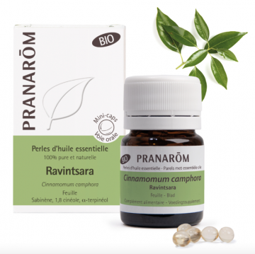 Pranarom Ravintsara Illóolaj Tartalmú Bio Mini Kapszula 60x