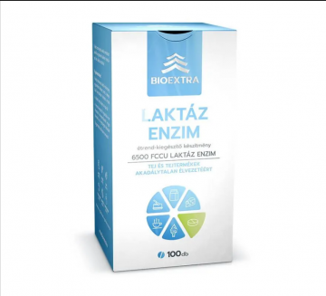 Bioextra Laktáz enzim rágótabletta 6500 FCCU 100 db