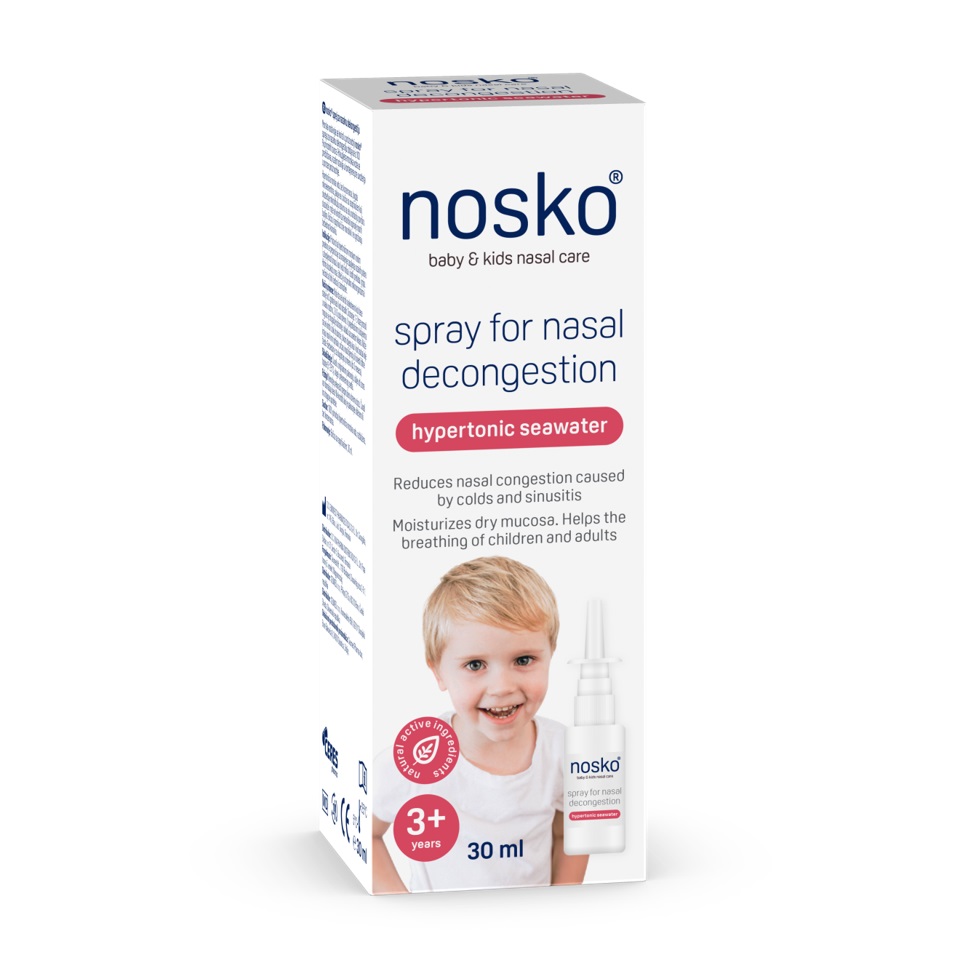 Nosko Hipertóniás tengervizes orrspray orrdugulás ellen 30 ml - Image 2