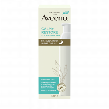 Aveeno Calm + Restore rehidratáló éjszakai arckrém 50ml