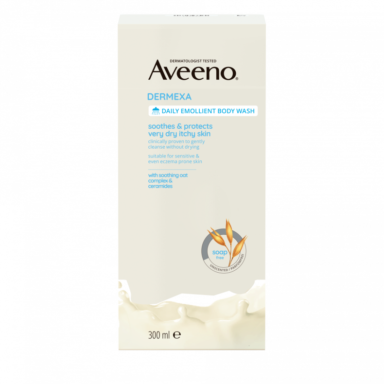Aveeno Dermexa bőrpuhító illatmentes tusfürdő 300 ml