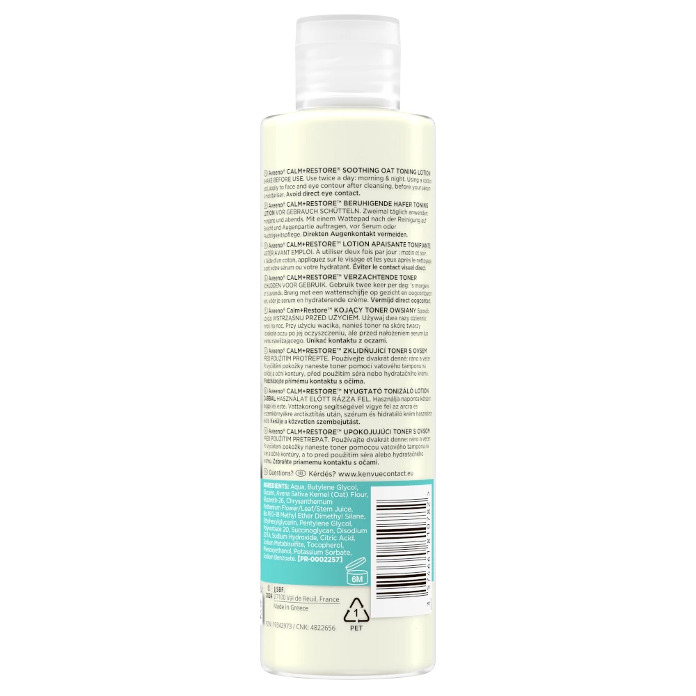Aveeno Calm + Restore nyugtató tonizáló lotion zabbal 200 ml