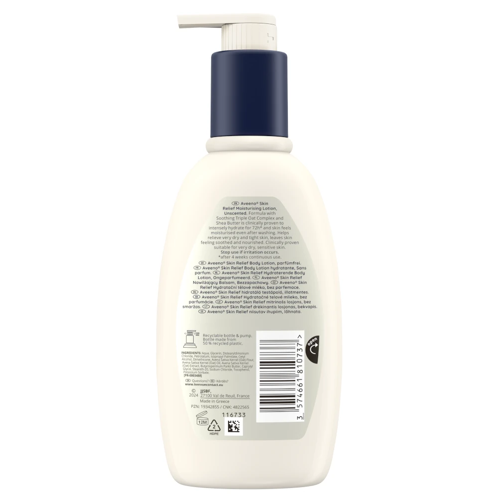 Aveeno Skin Relief hidratáló illatmentes testápoló 300 ml