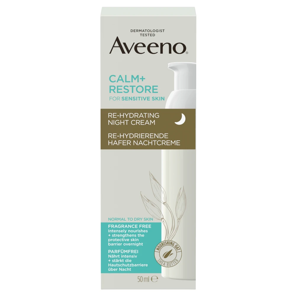 Aveeno Calm + Restore rehidratáló éjszakai arckrém 50ml