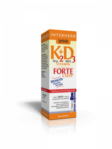 Interherb K2+D3 Vitamin FORTE csepp 20 ml