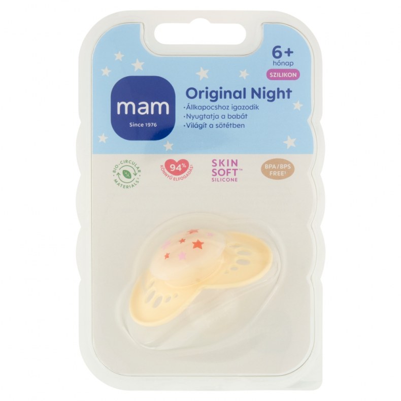 MAM Original Night szilikon cumi 6+ hónap