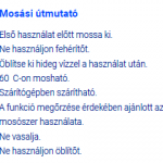 Molicare mosás útmutató