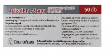 Alternative view of Acizalep 75mg Gyomornedv-ellenálló Filmtabletta 50X