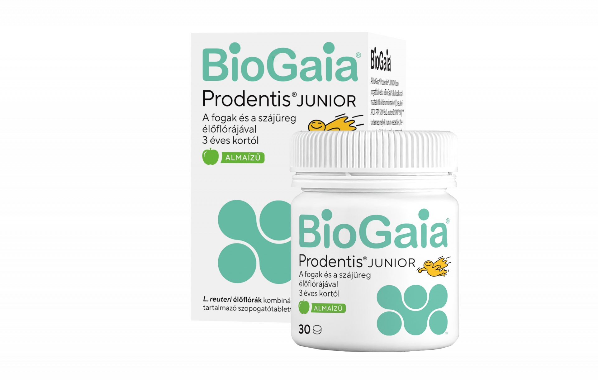 BioGaia Prodentis JUNIOR szopogatótabletta 30 db - almaízű - Image 2