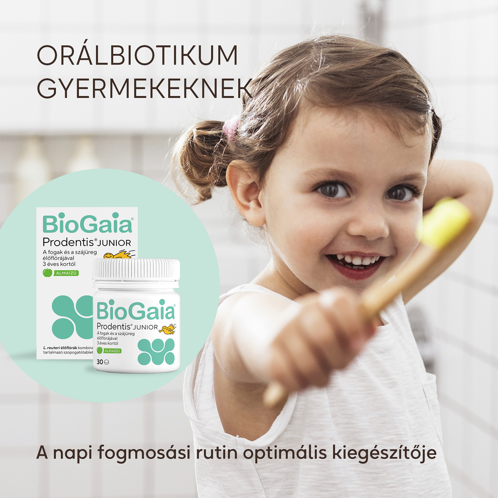BioGaia Prodentis JUNIOR szopogatótabletta 30 db - almaízű - Image 10