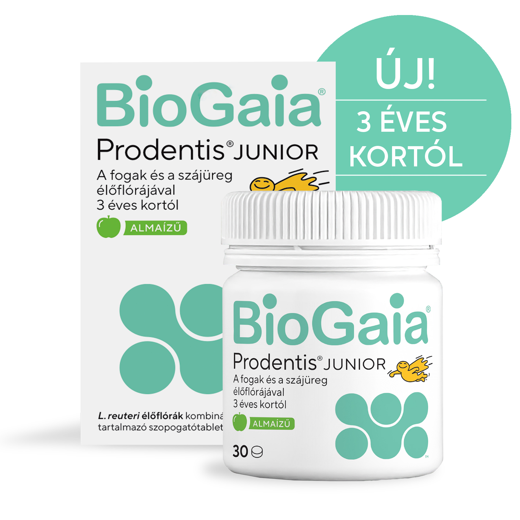 BioGaia Prodentis JUNIOR szopogatótabletta 30 db - almaízű - Image 6