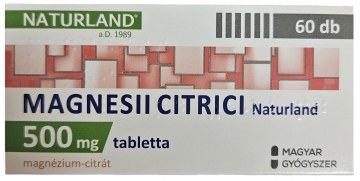 Naturland Magnesii Citrici 500mg tabletta 60x