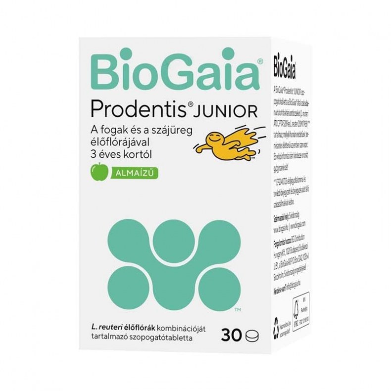 Biogaia Prodentis JUNIOR szopogatótabletta 30 db almaízű