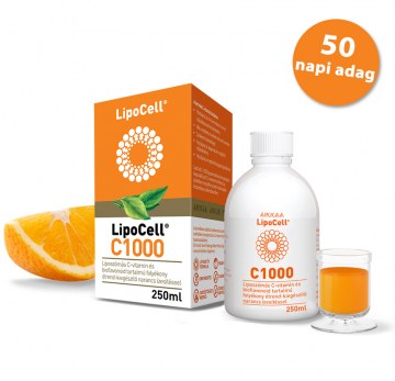 Alternative view of LipoCell C1000 liposzómás C-vitamin narancs ízben 250 ml