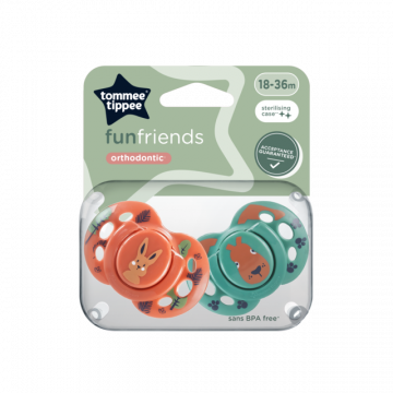 Alternative view of Tommee Tippee Fun friends játszócumi 18-36 hó 2 db