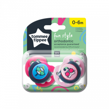 Alternative view of Tommee Tippee Fun Style játszócumi 0-6 hó 2 db