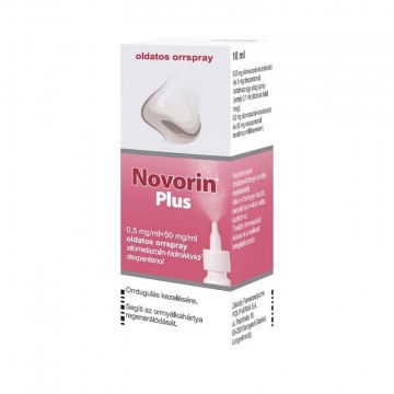 Novorin plus 0,5mg/ml+50mg/ml oldatos orrspray 1x