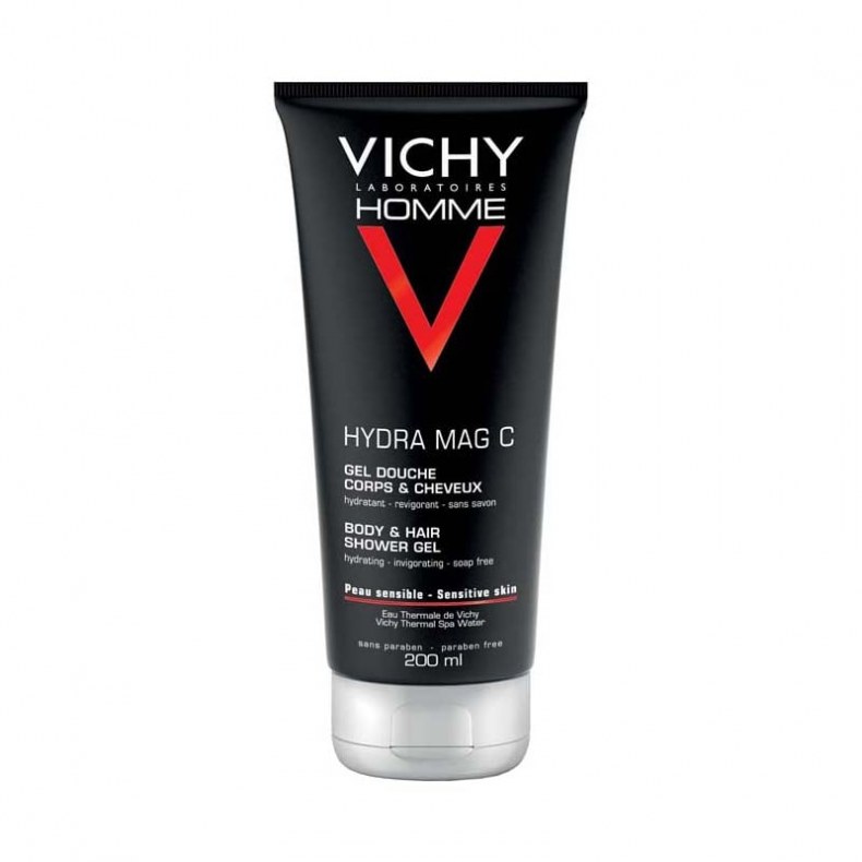 Vichy Homme Hydra-Mag C tusfürdő gél testre és hajra