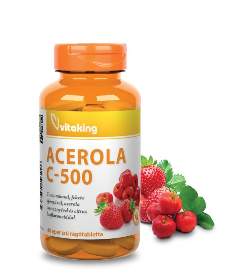 Vitaking Acerola C-500 Epres ízben 40x