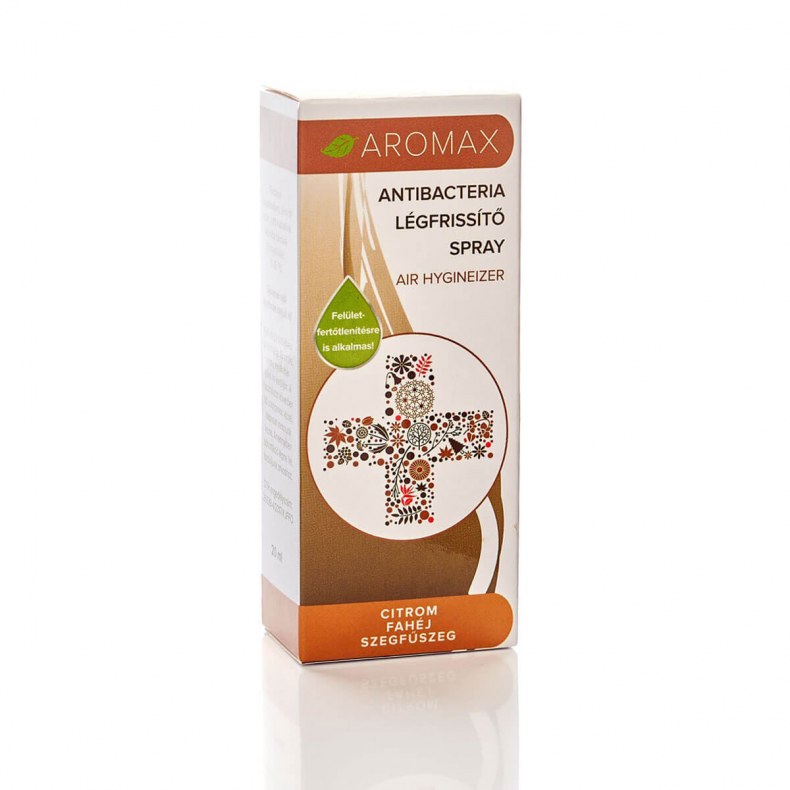 Aromax antibacteria légfrissítő spray citrom-fahéj-szegfűszeg 20ml