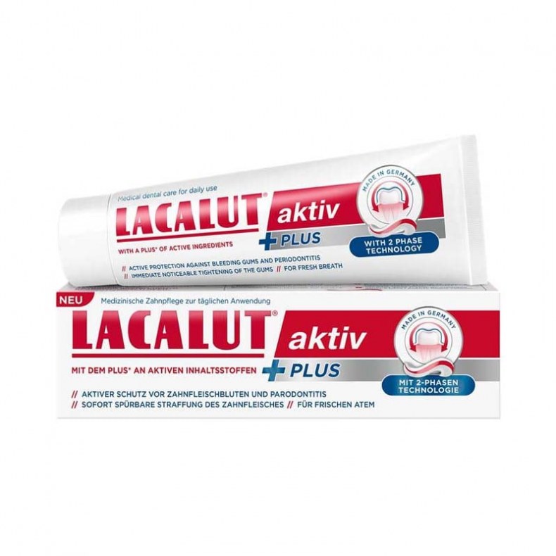 Lacalut Aktiv plus fogkrém 75ml