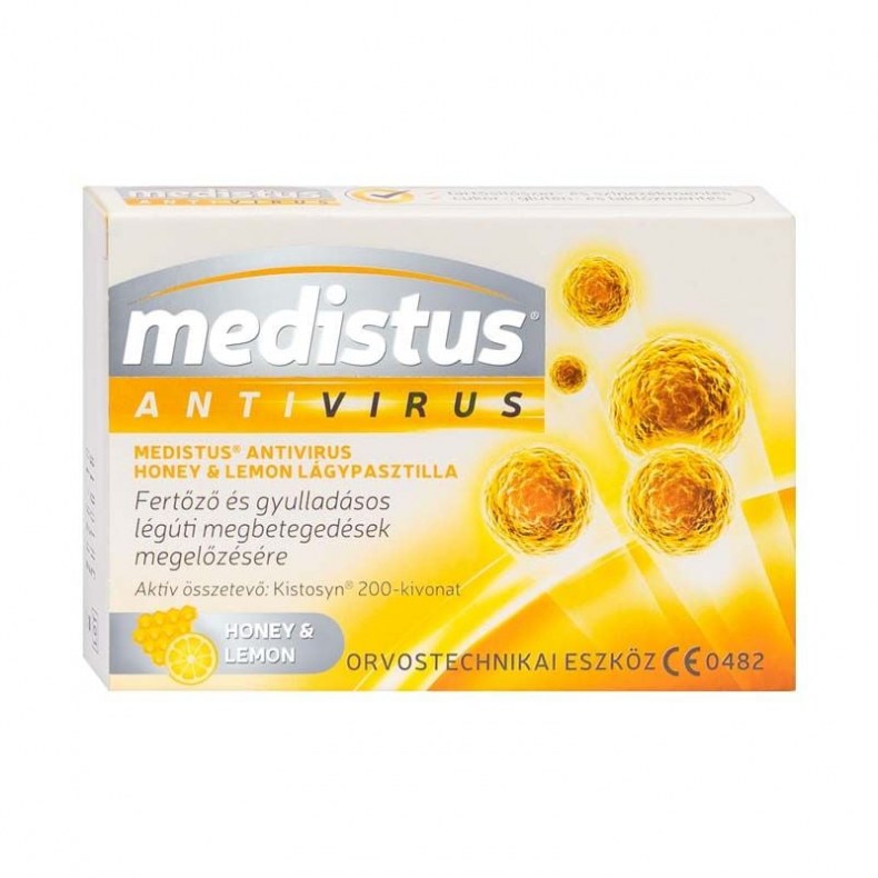 Vitaplus Medistus Antivirus pasztilla méz-citrom 20x