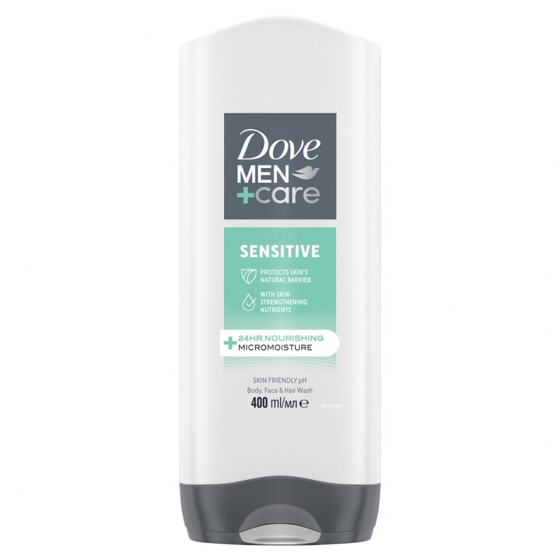 Dove Men+Care Sensitive férfi tusfürdő érzékeny bőrre 400 ml