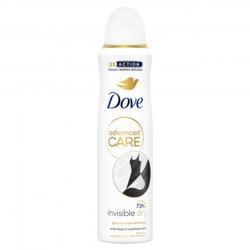 Dove Advanced Care Invisible Dry White Freesia and Violet női dezodor 150 ml